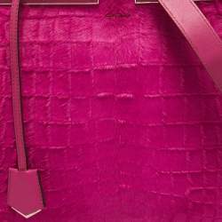 مملوكة مسبقًا حقيبة يد توتس فندي بيتيت 3جور جلد أزرق/بيج