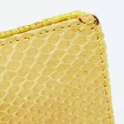 Fendi Yellow Sequins, Beads and Python Baguette Bag