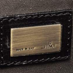 Pre Owned Fendi Tobacco Zucca Canvas and Leather B Bis Shoulder Bag 