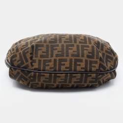 Fendi Tobacco Zucca Canvas and Leather Chef Chain Hobo