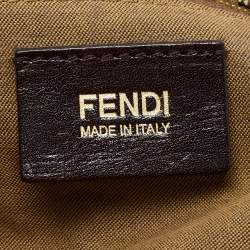 Fendi Tobacco Zucca Canvas and Leather Chef Chain Hobo