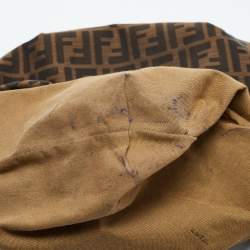 Fendi Tobacco Zucca Canvas and Leather Chef Chain Hobo