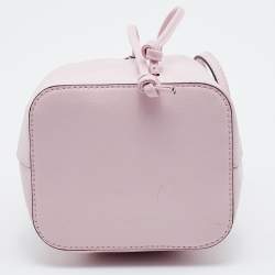 Pre Owned Fendi Pink Leather Mini Mon Tresor Drawstring Bucket Bag