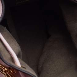 Pre Owned Fendi Pink Leather Mini Mon Tresor Drawstring Bucket Bag