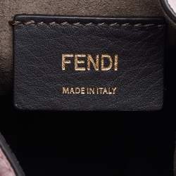Pre Owned Fendi Pink Leather Mini Mon Tresor Drawstring Bucket Bag