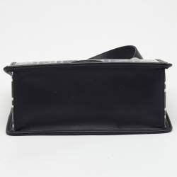 Pre Owned Fendi Black/Clear FF PVC and Leather Kan I F Shoulder Bag