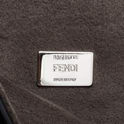 مملوكة مسبقًا Fendi Blue/Black Leather Micro Flowerland Double Baguette Bag