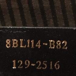 Pre Owned Fendi Black/Brown Patent and Leather Small Chameleon Satchel