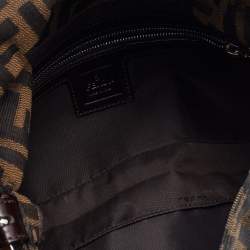 مملوكة مسبقًا Fendi Tobacco Zucca Canvas and Leather Baguette Bag