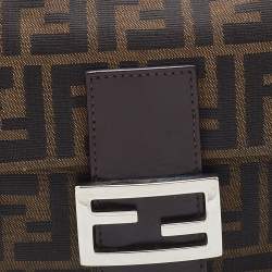 مملوكة مسبقًا Fendi Tobacco Zucca Canvas and Leather Baguette Bag