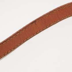 Pre Owned Fendi Brown Pequin Stripe Coated Canvas and Leather Crossbody Bag