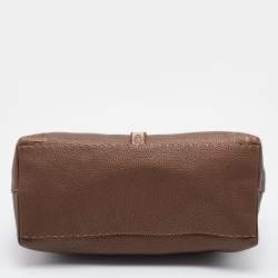 مملوكة مسبقًا حقيبة يد توتس فندي فيلا بورغيز جلد سيليريا برونزي