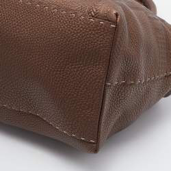 مملوكة مسبقًا حقيبة يد توتس فندي فيلا بورغيز جلد سيليريا برونزي