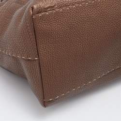 مملوكة مسبقًا حقيبة يد توتس فندي فيلا بورغيز جلد سيليريا برونزي