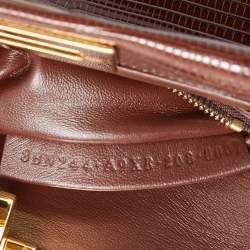 Pre Owned حقيبة بيد علوية فندي بيكابو جلد أزرق صغيرة