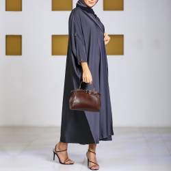 Pre Owned حقيبة بيد علوية فندي بيكابو جلد أزرق صغيرة