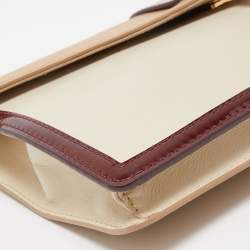 Pre Owned Fendi Tricolor Leather and Patent Leather Trim Fendista Envelope Clutch