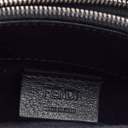 Pre Owned Fendi Black Leather Karlito Wallet on Chain 