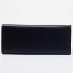 Pre Owned Fendi Black Leather Medium Sunshine Shopper Tote