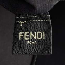 Pre Owned Fendi Brown Coated Canvas FFreedom Flat Pouch Bag