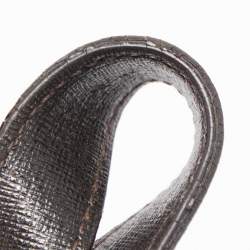 Pre Owned Fendi Tobacco Zucca Coated Canvas and Leather Push Lock Flap Shoulder Bag