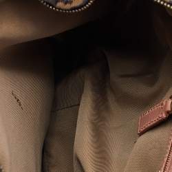Fendi Tobacco/Pink Zucca Canvas and Leather Medium Chef Hobo