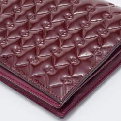 مملوكة مسبقًا Fendi Burgundy Patent Leather Fendilicious Wallet on Chain