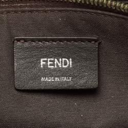 Pre Owned Fendi Light Blue/Beige Python Small By The Way Shoulder Bag