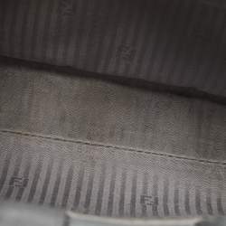 Pre Owned Fendi Grey Leather Petite 2Jours Tote