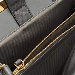 Pre Owned Fendi Grey Leather Petite 2Jours Tote