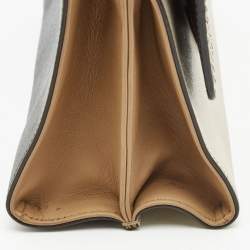 Fendi Multicolor Leather and Python Mini Demi Jour Top Handle Bag