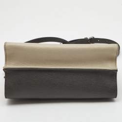 Fendi Multicolor Leather and Python Mini Demi Jour Top Handle Bag
