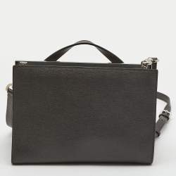 Fendi Multicolor Leather and Python Mini Demi Jour Top Handle Bag