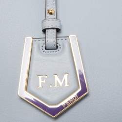 Pre Owned Fendi Blue Leather Small 2Jours Tote