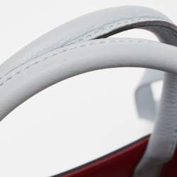 Pre Owned Fendi Blue Leather Small 2Jours Tote