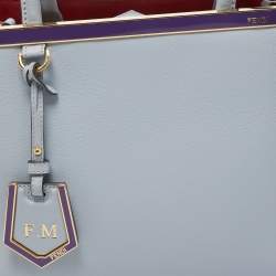 Pre Owned Fendi Blue Leather Small 2Jours Tote