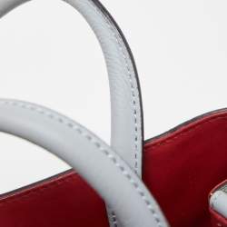 Pre Owned Fendi Blue Leather Small 2Jours Tote