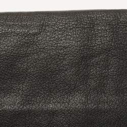 Pre Owned Fendi Black/Gold Leather Chameleon Fold-Over Clutch