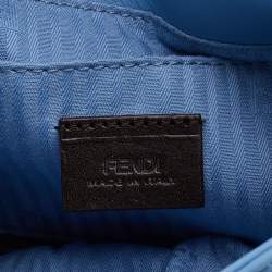 Pre Owned Fendi Blue Leather Fendista Pochette Crossbody Bag