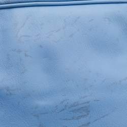 Pre Owned Fendi Blue Leather Fendista Pochette Crossbody Bag