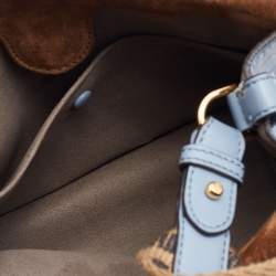 Pre Owned Fendi Tri Color Leather Small Flip Bag