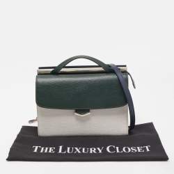 Pre Owned Fendi Multicolor Leather Small Demi Jour Top Handle Bag