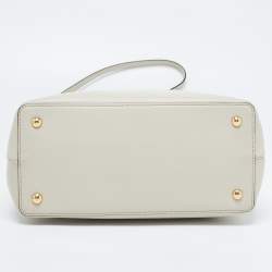 Pre Owned  حقيبة يد فندي ميني 2جور صغيرة جلد بيج