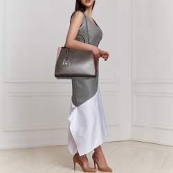 Pre Owned Fendi Tri Color Leather Medium 2Jours Tote