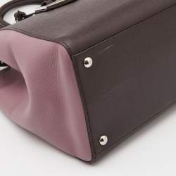 Pre Owned Fendi Tri Color Leather Medium 2Jours Tote