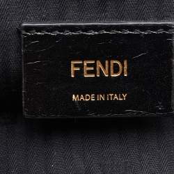 Pre Owned Fendi Black Leather Small 2Jours Tote