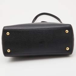 Pre Owned Fendi Black Leather Small 2Jours Tote