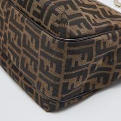 Pre Owned Fendi Tobacco Zucca Canvas and Leather Chef Shopper Tote