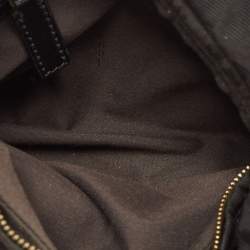 Pre Owned Fendi Black Zucca Canvas Chef Chain Link Hobo