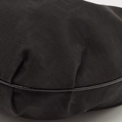 Pre Owned Fendi Black Zucca Canvas Chef Chain Link Hobo